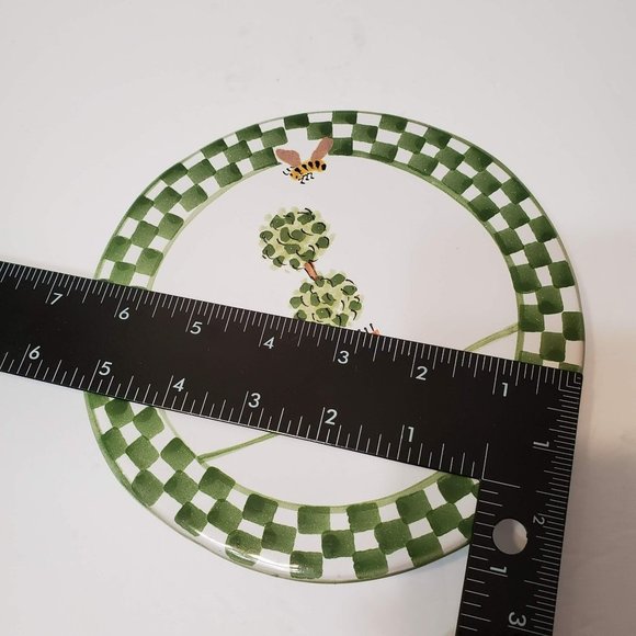 Mesa International Ceramic Trivet, Pottery Handcrafted in Hungary, Bee Topiary - Picture 8 of 8